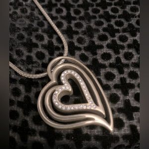 Cute silver heart necklace - classic Brighton look!